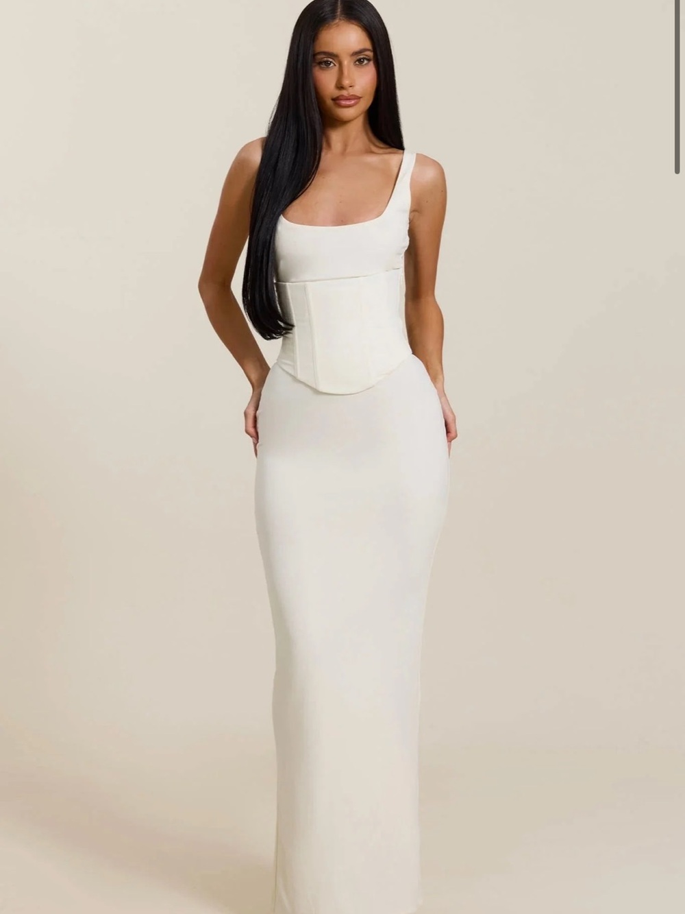 Mars the label: the sandra scoop neck maxi dress